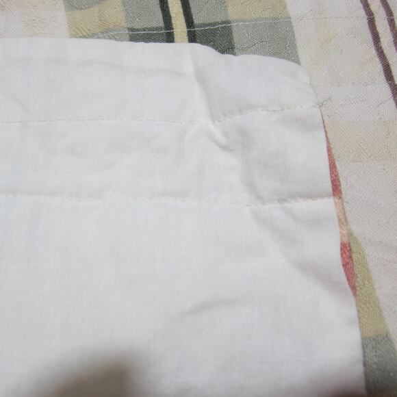 Vintage Valance Plaid Scalloped Window Treatments Kitchen Country Set 6 Handmade - Picture 3 of 10